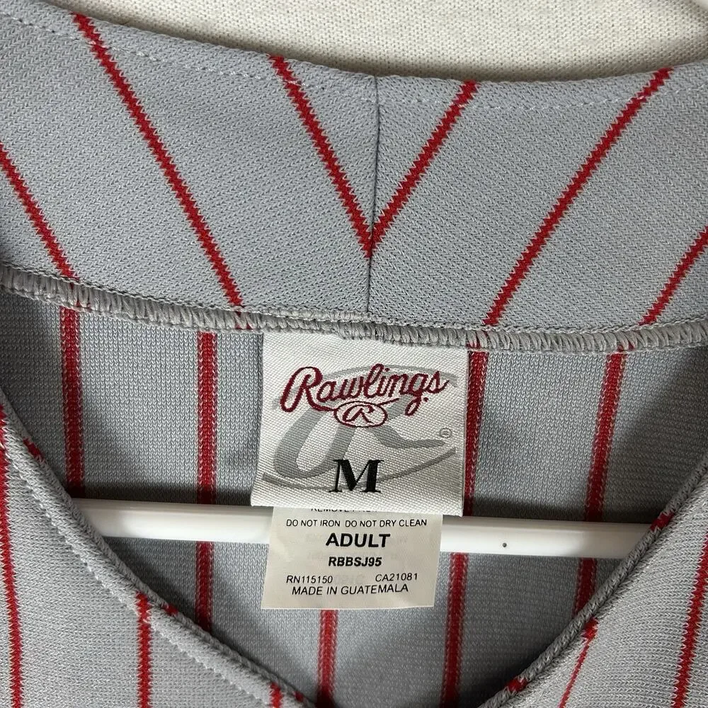Rawlings NEW Pinstripe Baseball Sleeveless Jersey Vintage Men's Adult Medium NWT